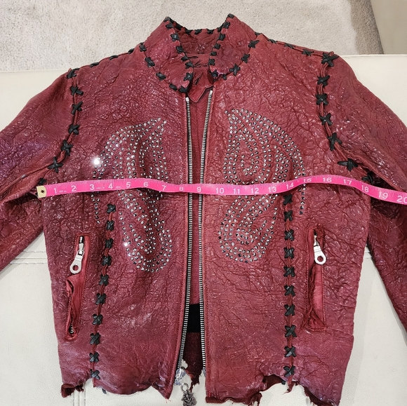 Eleven 11 Women's Custom Leather Jacket, sz Med - Picture 3 of 15